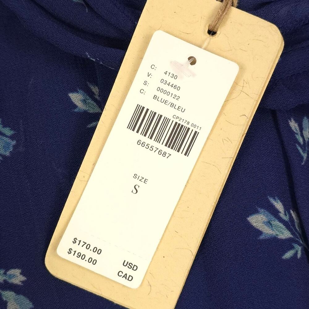 Anthropologie Let Me Be Mock Neck Mini Dress Floral Boho - Picture 11 of 14